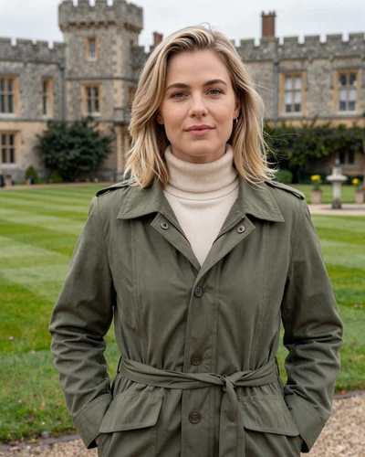 Irish woman Maeve near Kilkenny Castle gardens in the medieval city